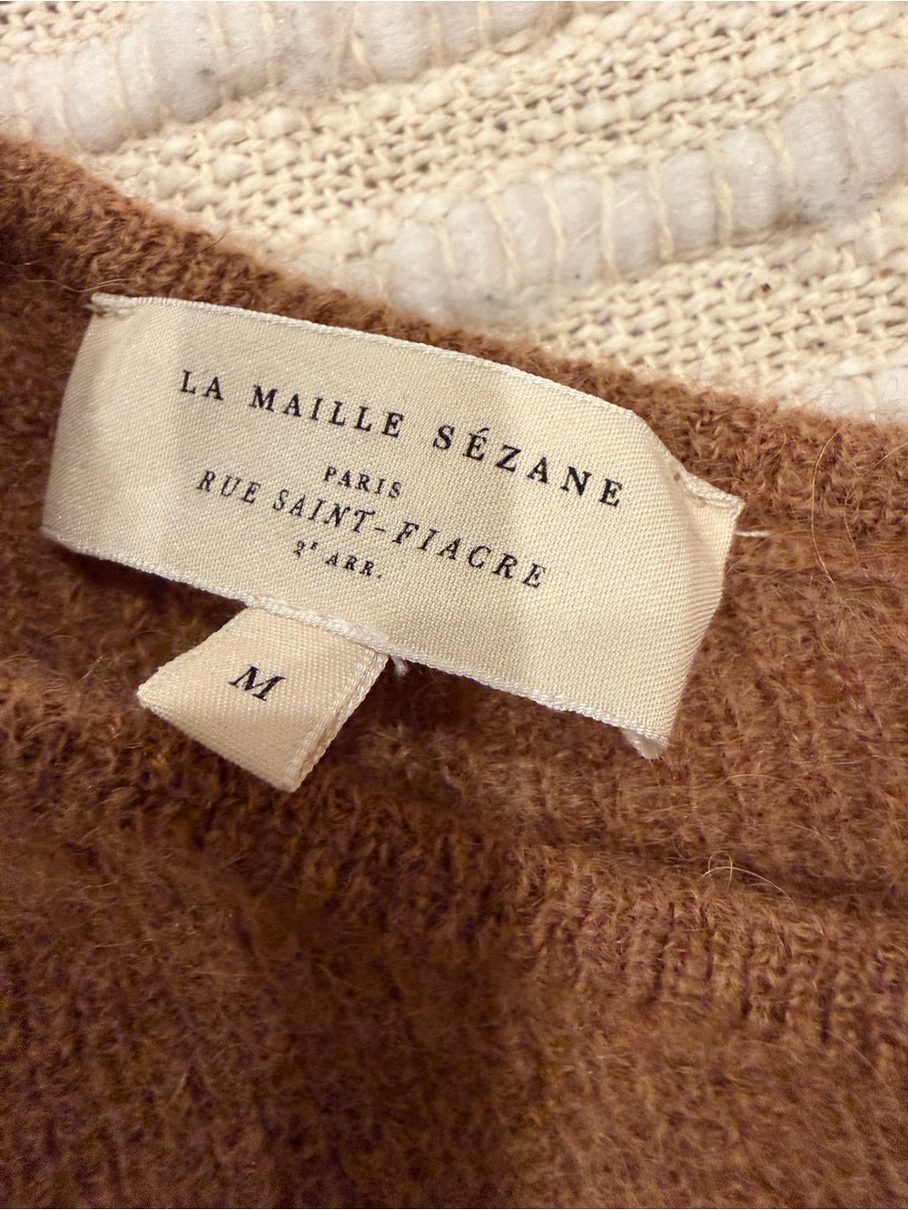 Sezane Gaspard Size M in Camel - Picture 5 of 9